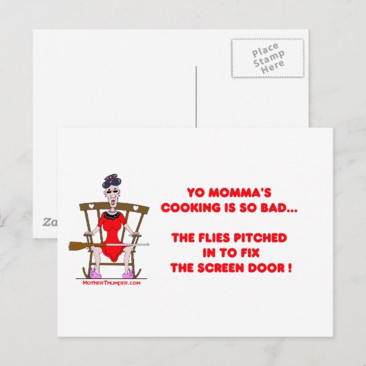 Yo Momma # 01 Postkarte (Vorne/Hinten)