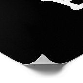 Yo My Boba Funny Boba Tea Pun Dark BG Poster (Ecke)