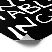 Yo No Hablo Ingles I Do Not Speak Engli-shirt  Poster (Ecke)