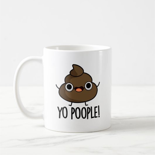 Yo Popeople Funny Kack Pun Kaffeetasse (Links)