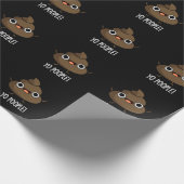 Yo Popeople Funny Kackte Pun Dark BG Geschenkpapier (Ecke)