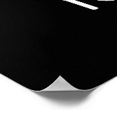 Yo Popeople Funny Kackte Pun Dark BG Poster (Ecke)