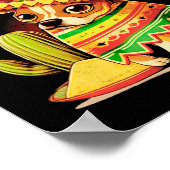 Yo Quiero Taco Chihuahua Dog Vintag Funny Bell Poster (Ecke)