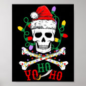 Yo S Ho Rate Boat Cruise Xmas Skull Crossbones Chr Poster (Vorne)