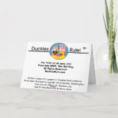 Yo, Santa Daddy! Feiertagskarte (Rückseite)