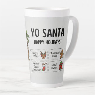 Yo Santa Funny Summer Christmas Happy Holidays Milchtasse