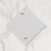 Yo Santa Funny Summer Christmas Tropical Holiday Geschenkanhänger (Rückseite)