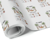 Yo Santa Funny Summer Christmas Tropical Holiday Geschenkpapier (Rolleneckpunkt)