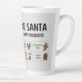 Yo Santa Funny Summer Christmas Tropical Holiday Milchtasse (Rechts)