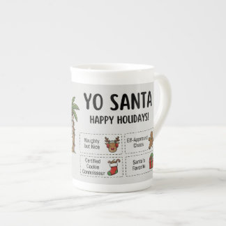 Yo Santa Lustiges Sommer Weihnachten Frohe Feierta Porzellantasse