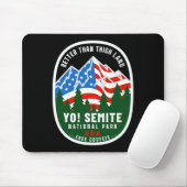 Yo Semite National Park Funny American Flag Thigh Mousepad (Mit Mouse)
