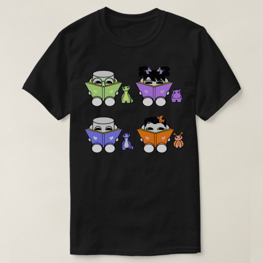 Yo Siblons OBABYBOT Toy Robot Reading T-Shirt (Design vorne)