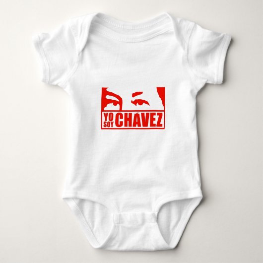Yo Sojabohnenöl Chávez - Hugo Chávez - Venezuela Baby Strampler (Vorderseite)