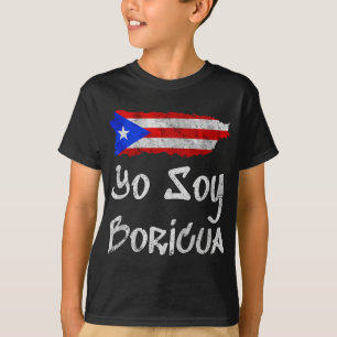 Yo Soy Boricua Gift Island Puerto Rico Flag Tai T-Shirt