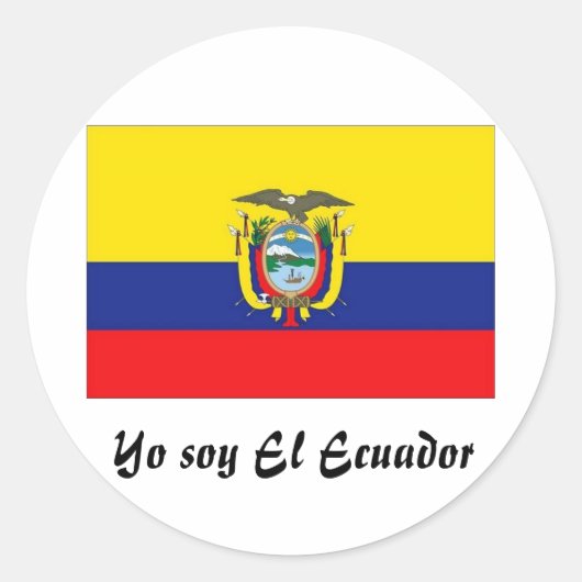 Yo soy El Ecuador Aufkleber (Vorderseite)