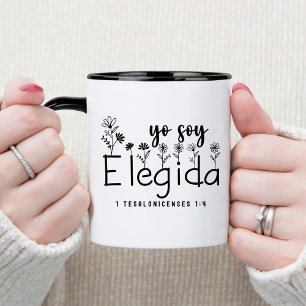 Yo Soy Elegida Spanischer Christlicher Kaffeebeche Tasse