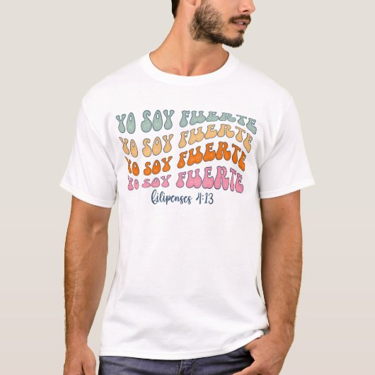 Yo Soy Fürte erschüttert Christlichen spanischen T T-Shirt (Vorderseite)