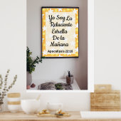 Yo Soy La Luciente Estrella De La Mañana Poster (Küche)