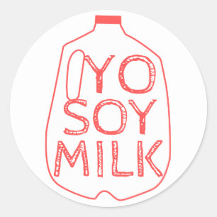 Yo Soy Milk Runder Aufkleber