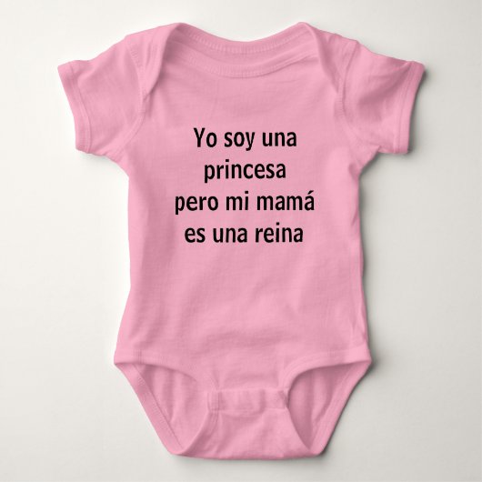 Yo soy una princesa baby strampler (Vorderseite)