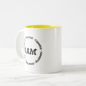 Yo soy zweifarbige tasse (Vorderseite Links)