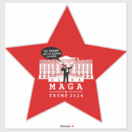Yo Trump 2024 kehrt zurück in das Whitehouse Aufkleber