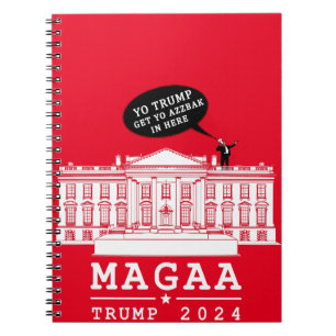 YO TRUMP 2024 MAGA erneut Notizblock