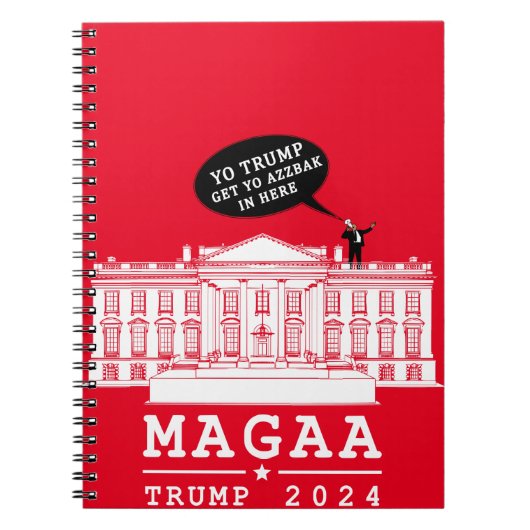 YO TRUMP 2024 MAGA erneut Notizblock (Vorderseite)