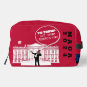 YO TRUMP 2024 WASCHBEUTEL (Rückseite)