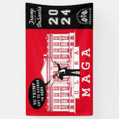 YO TRUMP DESANTIS 2024 Whitehouse Ultra MAGA Banner (Vertikal)