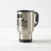 YO TRUMP - FLASCHE AUS WHITEHOUSE AUS STAHL REISEBECHER (VorderseiteRechts)