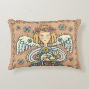 Yo Yo Quilt Angel ACCENT PILLOW Dekokissen
