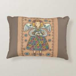 Yo Yo Quilt Angel ACCENT PILLOW Zierkissen