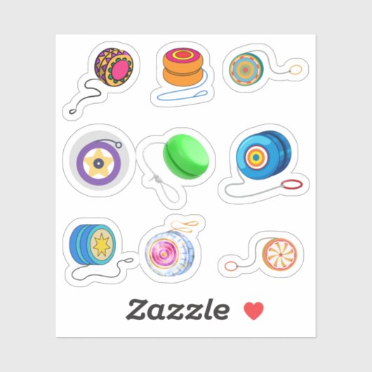 Yo Yo Stickers Aufkleber (Blatt)