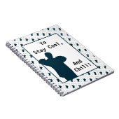 Yo'Boy Silhouette Bleibe Cool Notizblock (Rechte Seite)