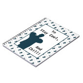 Yo'Boy Silhouette Bleibe Cool Notizblock (Linke Seite)