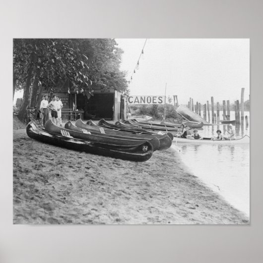 Yocum Canoe House, Arlington Beach Park Poster (Vorne)