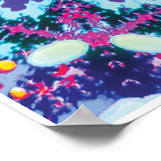 Yodel Kinetic Collage Kaleidoscope Poster (Ecke)