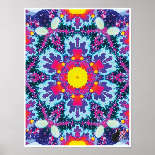 Yodel Kinetic Collage Kaleidoscope Poster (Vorne)