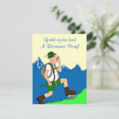 Yodeler Yodeling kündigt Einladung zur Einberufung (Stehend Vorderseite)