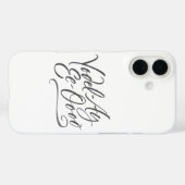 Yodeling Calligraphy "Yodel-Ay-Ee-Oooo" Lettering Case-Mate iPhone Hülle (Rückseite (Horizontal))