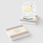 Yoesmite Cabin Club Custom Wappen Park Streifen Steinuntersetzer (Seitenansicht)