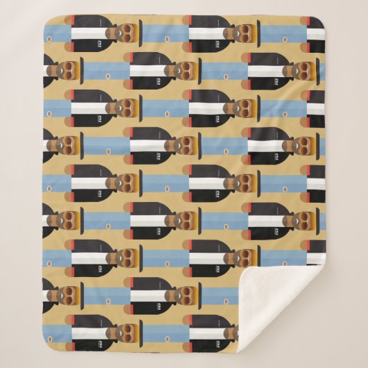 Yog – Patterned Sherpa Blanket Sherpadecke (Vorderseite)