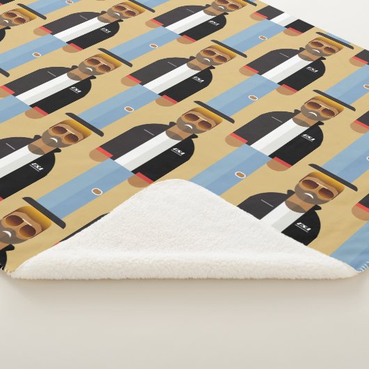 Yog – Patterned Sherpa Blanket Sherpadecke (3/4)