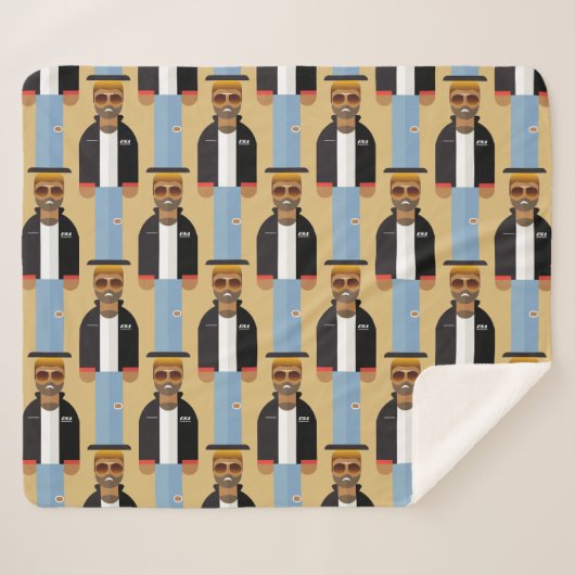 Yog – Patterned Sherpa Blanket Sherpadecke (Vorderseite (Horizontal))