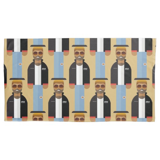 Yog – Retro Pop Icon Pillowcase Kissenbezug (Vorderseite-Links)