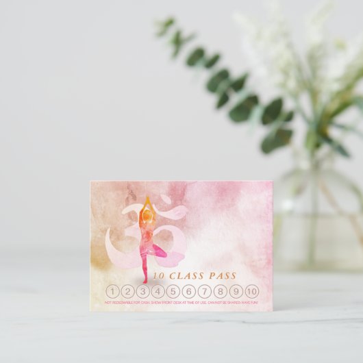 YOGA 10 Class Pass Termin Meditation Pose Om (Stehend Vorderseite)