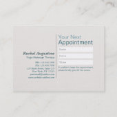 YOGA 10 Class Pass Termin Meditation Pose Om Treuekarte (Rückseite)