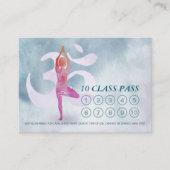 YOGA 10 Class Pass Termin Meditation Pose Om Treuekarte (Vorderseite)