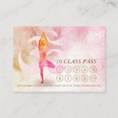 YOGA 10 Class Pass Termin Meditation Pose Om Treuekarte (Vorderseite)